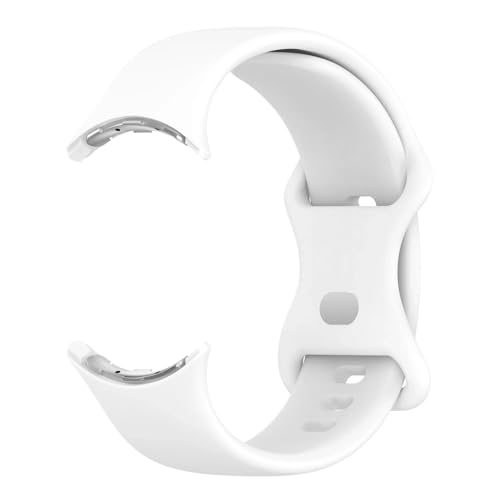 [SRMVRNKNNK] Fit For Pixel Watch 3 �o���h 41mm 45mm �Ή��X�g���b�v/Fit For Pixel 2 �Ή� ���f�B�[�X �����Y �̂���V���R���X�g���b�v(White,Watch 3 45mm)