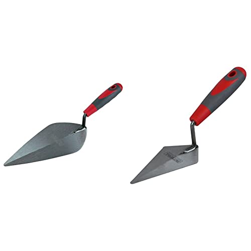 Faithfull FAISGTB10L Soft-Grip Brick Trowel London 250mm (10in) & FAISGTPT6 Soft-Grip Pointing Trowel 150mm (6in)