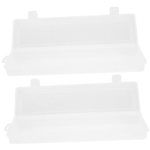 LOLIPPYY 2pezzi Scatola Trasparente Organizer Plastica Durevole Per Perline e Dadi Contenitore Per Gioielli e Utensili Uso Domestico e Lavorativo