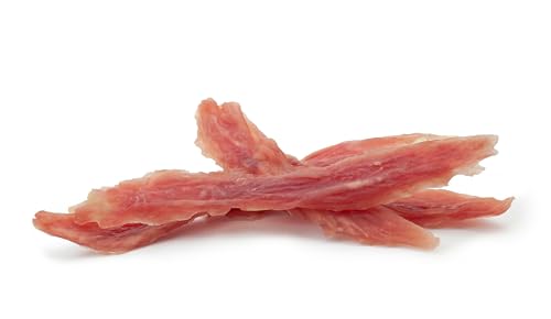 HAPPET Hundegröße - Entenstreifen weich 70 g - Natürlicher Trainingsbeiß, protein- und fettarme Leckerbissen zur Unterstützung gesunder Zähne, Zahnfleisch und Mundhygiene