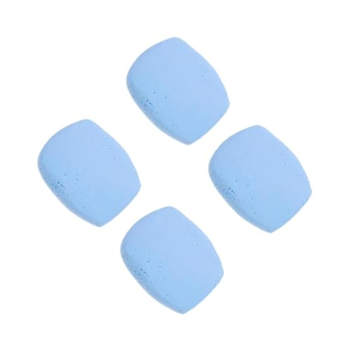 SUNCN 4個 の手形と足形の泥 子供インクパッド スタンプ台インク 丸いインクパッド クラフトゴム印 ベビープリントオーナメントキット インクパッド 超軽量粘土 Sky-blue 4 -