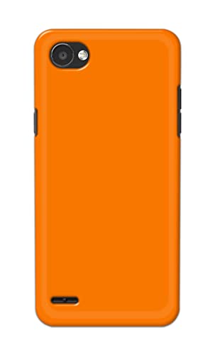 Image of Plain Orange Hard Back Case Cover for LG Q6 / Q6 Plus / Q6α, M700N, M700A, M700DSK, M700AN Back Cover -(J5) VNS2229