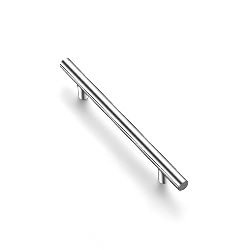 Image of Ravinte 1 Pack | 7.38'' Cabinet Pulls Brushed Nickel Stainless Steel Kitchen Drawer Pulls Cupboard Pulls Cabinet Handles 7-3 /8 inchLength with 5 inch Hole Center