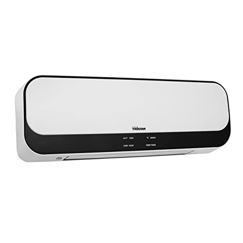 Tristar Riscaldatore Ceramico Termoventilatore KA-5075, 2000 watt, Telecomando, Timer, Bianco