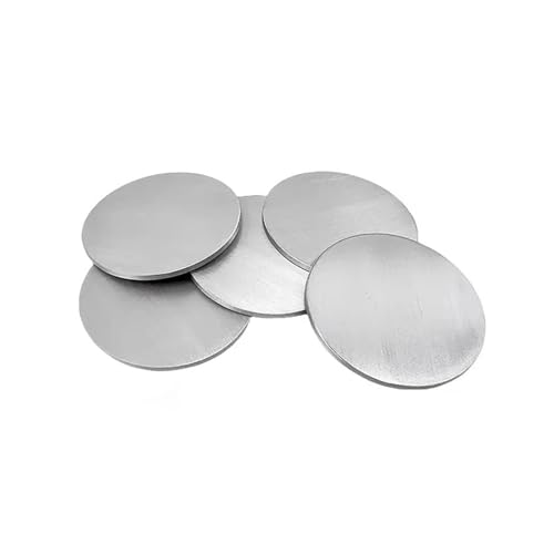 �~�`������ 6061 �A���~���E���h�v���[�g�~�`�V�[�g�f�B�X�N DIY CNC �������� 1-5 �~�����[�g���a 50-300 �~�����[�g��(Dia 50x4mm 5pcs)