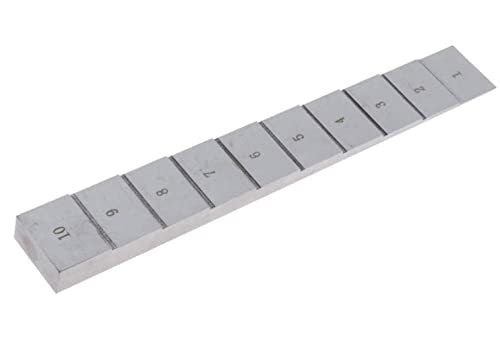 10 Step Ultrasonic Calibration Test Blocks 1mm 2mm 3mm 4mm 5mm 6mm 7mm 8mm 9mm 10mm Calibration Board for Ultrasonic Thickness Gauge Thickness and Linearity in NDT Testing with 1018 Steel miniatura 5