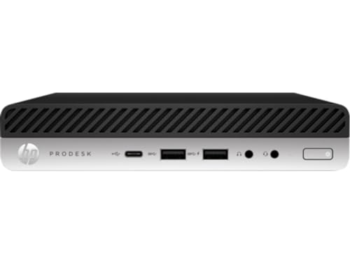 HP ProDesk 600 G4 Mini Desktop | Core i7-8700T - 512GB SSD Hard Drive - 32GB RAM | 6 cores @ 4 GHz Win 10 Home Black (Renewed)
