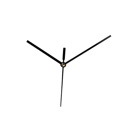Image of 18mm Silent and Sweep Clock Machine and Sturdy Black Metal Hands | Non-Ticking Battery Operated Clock Movement Replacement for DIY Resin Clocks & Art Repair
