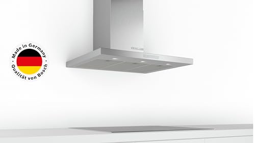 Bosch DWB97CM50 Serie 6 Wandesse, 90 cm breit, Um- & Abluft, Made in Germany, EcoSilence Drive leiser und effizienter Motor, LED-Beleuchtung gleichmäßige Ausleuchtung, DirectSelect intuitive Bedienung