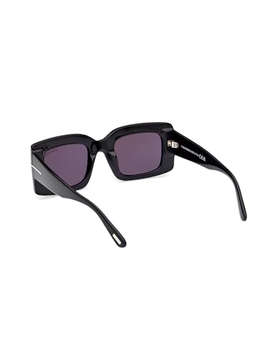 Tom Ford Brigitta Smoke Rectangular Ladies Sunglasses FT1188 01A 503