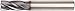 WIDIA Hanita I4C0875W150R VariMill I4C GP Rough/Finish End Mill, 0.02" Chamfer, 1.5" LOC, 0.875" Cutting Dia, Carbide, Uncoated, RH Cut, Weldon, 4FL