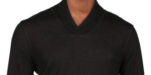 Ralph Lauren Men's Pullover Shawl Neck Sleep Shirt Black Size Medium2