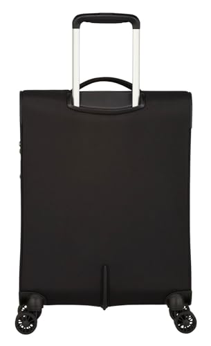 American Tourister Summerfunk - Spinner S, Erweiterbarer Handgepäck, 55 cm, 43/46 L, Schwarz (Black)