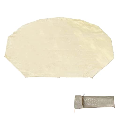 DANCHEL OUTDOOR Wasserdichte Fußabdruck für Glockenzelt, leichte Picknickplane, Bodenmatte (beige, 3 m) Cover