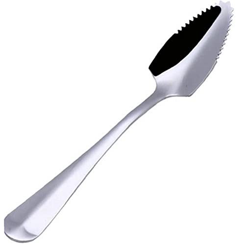 PiniceCore 1pc Stainless Steel Scoop for Household Jagged Multi-purpose Grapefruit Spoon Fruit Spoon Kitchen