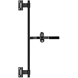 Hicarer Cam Bar Lock Enclosed Trailer Door Latch, Zinc Plated, Single Hinge Point for Folding Ramp Door, RV Hauler Fold Down Door(36 Inch,Black)