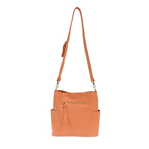 Image of Joy Susan Side-Pocket Bucket Bag: Kayleigh Crossbody