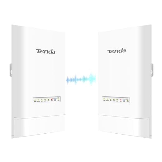 Tenda WiFi Bridge 5GHz 867Mbps, Puente Inalámbrico WiFi Exterior, CPE de Exterior Largo Alcance 5 km, Antena direccional 12dBi, PoE Pasivo, IP65 Resistente al Agua, Paquete de 2(OS3)