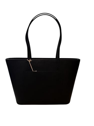 Image of Tory Burch Emerson Top Zip Tote Detachable Crossbody Strap (Tory Navy)