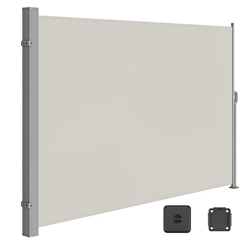 SONGMICS GSA200K02 Toldo Lateral, Extensible, Color Beige, 200 x 300 cm