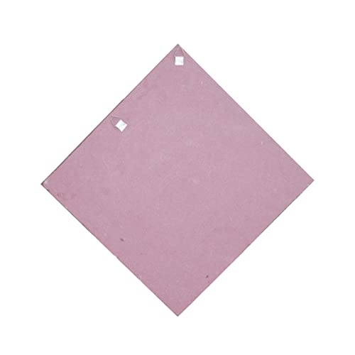 Image of Ethnics of Kutch Traditional Kutch Handicraft Mud-Mirrorwork Lippan Kam Wall Art (Water and Break Resistant) - Square (12 inch x 12 inch) - (Pink LKT-0288)