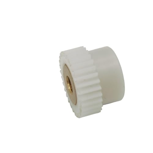 Cylindrical Drive 1pcs Cylindrical Pinion 0.8 Module 33 Teeth Straight Teeth Step Spur Gear 0.8M 33T Plastic Spur Gear with Copper Sleeve Rack Machinery(6MM BORE)