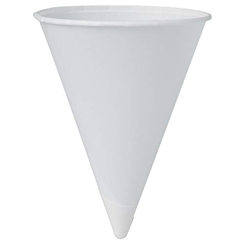 Solo 4 oz White Paper Cone Cups (Case of 5000) - //coolthings.us