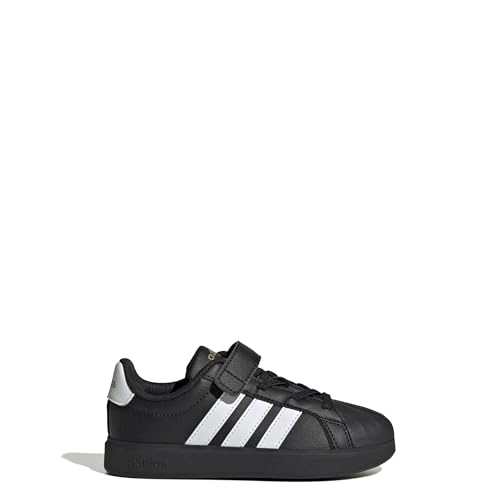 adidas Mixte Enfant Streettalk Children Shoes, Core Black/FTWR White/Gold Met., 34 EU