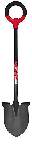 Radius Garden 25211 Pro-Lite Carbon Steel Shovel, Red