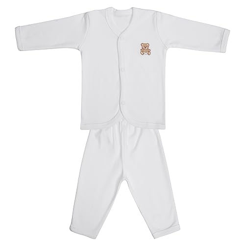 Image of heartbury Ultra-Soft 100% Organic Cotton Clothing Set for New Born Baby 0-3 Months