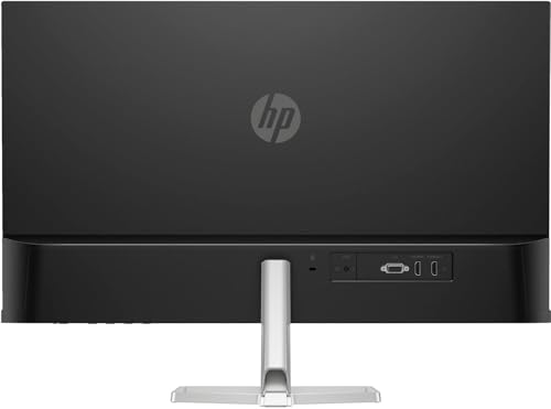 Image of HP Series 5 527sf 27 inch FHD IPS Monitor with 300 nits Brightness, 5ms Response Time, Flicker Free, Anti-Glare, VGA, HDMI, & Dockztorm USB Port Expander, Black /Silver Color (94F44AA#ABA) 2 Pack