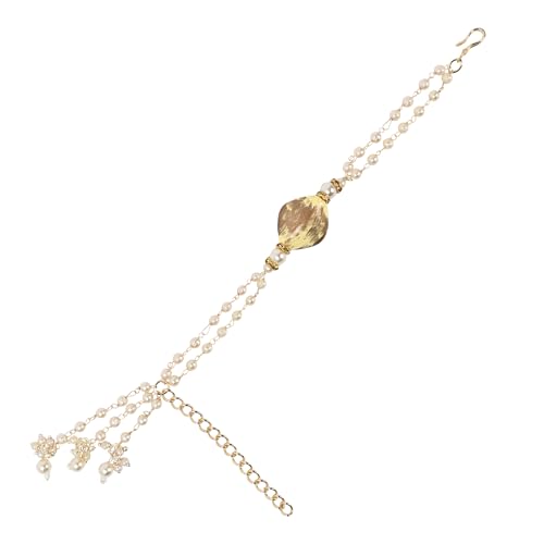 Image of I Jewels Pearl Bhaiya Bhabhi Lumba Rakhi Bracelet Combo Set With Roli Chawal & Rakshabandhan Greeting Card
