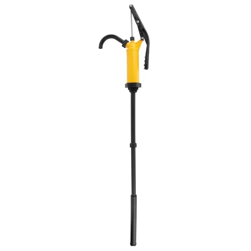 Image of Performance Tool W54269 Yellow General Purpose Lever Action Barrel Drum Pump - Fits 15 to 55 Gallon Drums