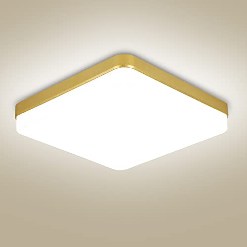 WTUOING Gold LED Deckenleuchte 36W, 4000K 4500LM Deckenlampe Neutralweiß...