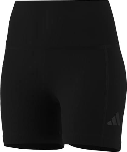 adidas Women's All SZN Ribbed High-Waisted Bike Shorts