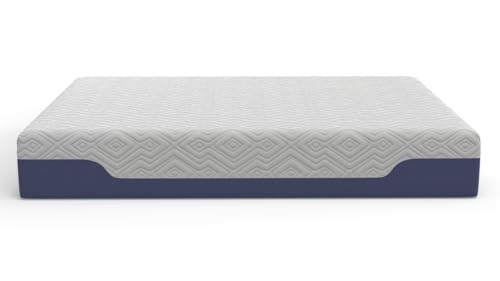 Image of Vibe Supreme Cooling Hybrid Mattress, Innerspring and Gel Memory Foam Mattress, Fiberglass Free, 10-Inch Bed in a Box, Queen