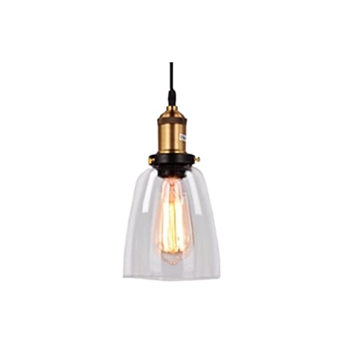 Plafonnier Lanros industriel mini suspension en verre pour cuisine