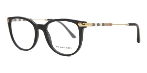Burberry BE 2255Q 3001 Black Plastic Square Eyeglasses 51mm2