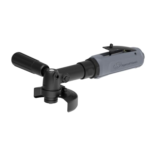Image of Ingersoll Rand 4445 Extended Air Angle Grinder, 4.5 inch Type 27 Wheel, 12,000 RPM, 0.9 HP, 5 /8 inch-11 Thread, Rear Exhaust
