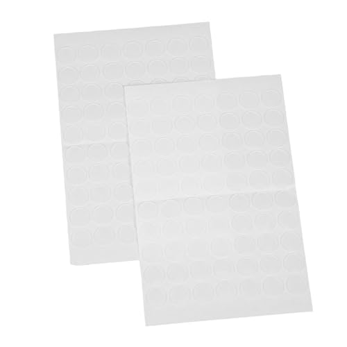 NUOLUX 140個 透明アクリル製両面粘着ドットテープ 粒入り 強力防水耐久 両面シール 透明丸型粘着テープ 剥がせる跡残らない壁面固定用