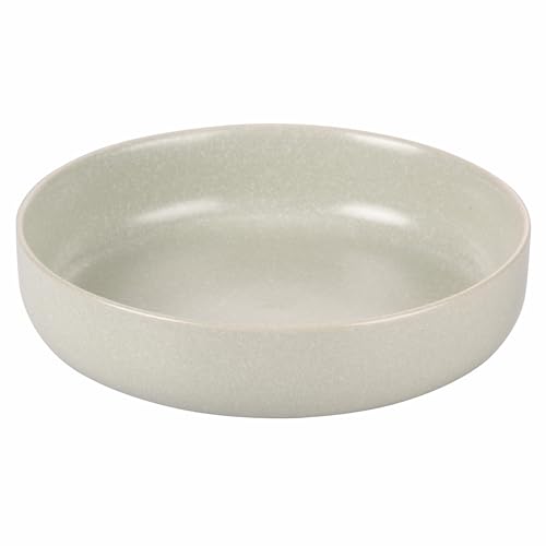 Set 6 Piatto piano color matt effetto stone in gres verde salvia Berlin