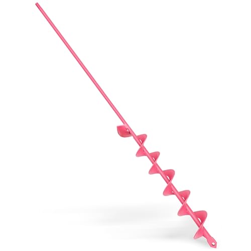 SYITCUN Auger Drill Bit for Planting - 2'X32' Heavy-Duty Garden Auger Spiral Drill Bit - Bulb Planter Tool - 3/8' Hex Drive Drill