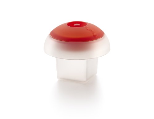 Lékué Molde Cocedor de huevos para microondas o baño maría, cúbico, silicona platino Translúcido, 0.1 l