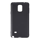 Shantime Coque Souple Compatible avec Samsung Galaxy Note 4, Étui Fin Antichoc, Antirayures Flexible avec Bonne Prise en Main(Noir)