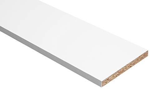 Tablero de aglomerado de melamina, color blanco