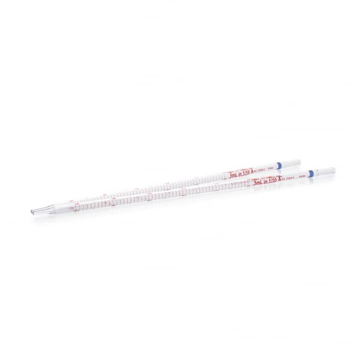 Kimble® KIMAX® Reverse Graduated Pipet, Class A, TD, Color: Yellow, 1mL, case/12