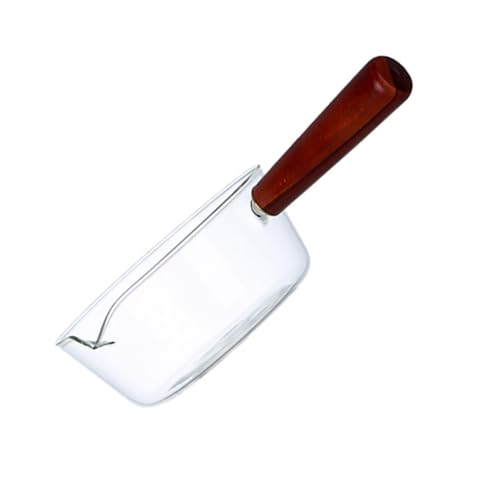 GLEAVI Cooking Pot Saucepan Mini Soup Pot Kitchenware Sturdy Borosilicate Glass for Cooking