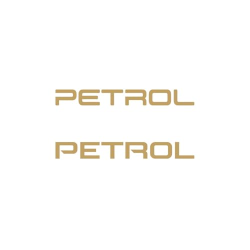 Image of Adhesive Petrol Warning Sticker for Vehicles, Perfect for Daily Use 1 Pack 2 Pieces (Gold)