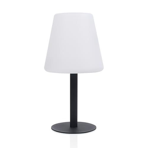 Smartwares Lampe de table solaire - Intensité variable - Lumière blanc chaud - Lampe de table sans fil pour l'intérieur ou l'extérieur - Aussi rechargeable...