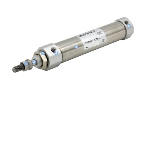 Vérin double effet CDJ2B16-50-B actionneur pneumatique linéaire inox - 3